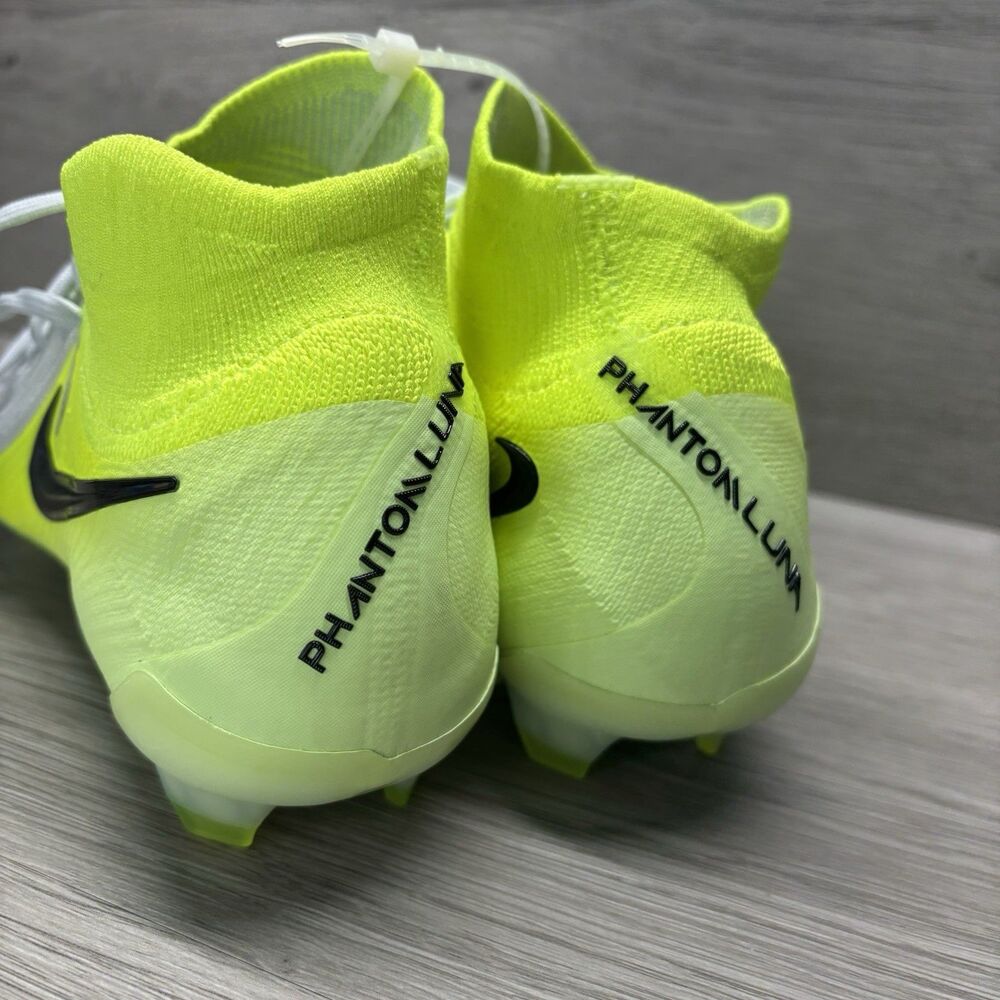 NEW Nike Phantom Luna 2 Elite FG Soccer Cleats HF4358-003 Men’s Sz 6 Yellow/Gray - Picture 4 of 13